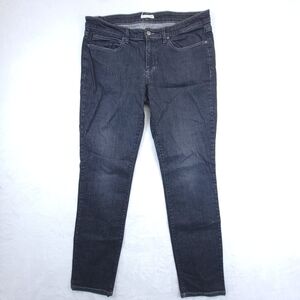 Eileen Fisher Womens Size 12 Jeans Black Straight Leg Spandex Organic Cotton